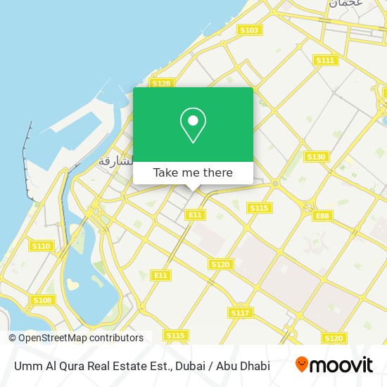 Umm Al Qura Real Estate Est. map