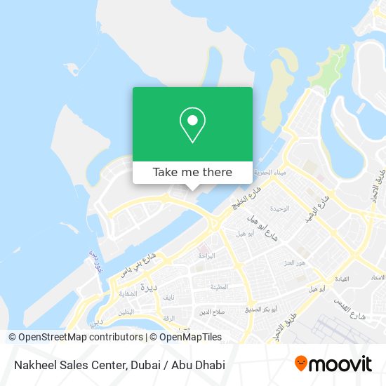 Nakheel Sales Center map