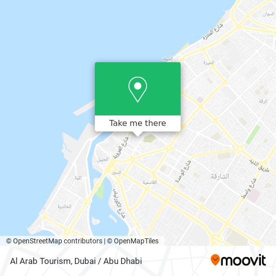 Al Arab Tourism map