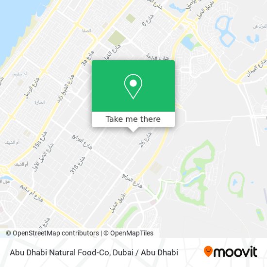 Abu Dhabi Natural Food-Co map