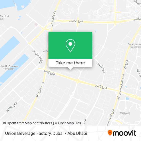 Union Beverage Factory map