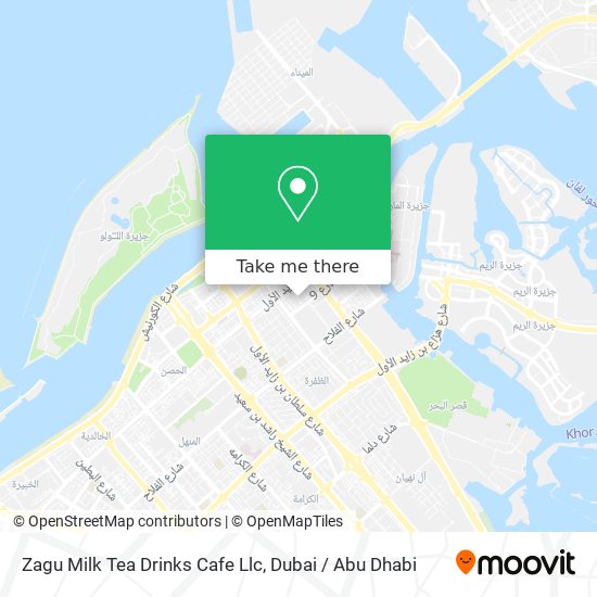 Zagu Milk Tea Drinks Cafe Llc map