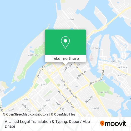 Al Jihad Legal Translation & Typing map