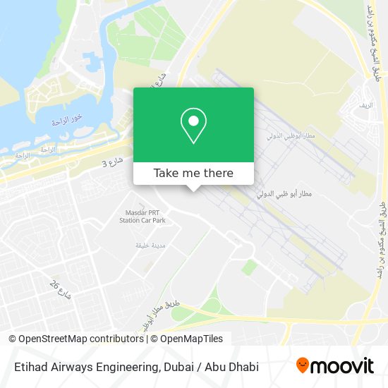 Etihad Airways Engineering map