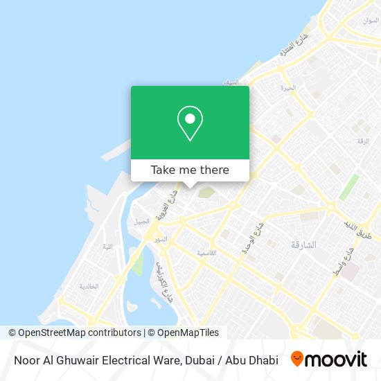 Noor Al Ghuwair Electrical Ware map