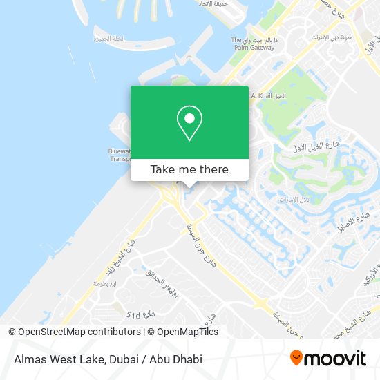 Almas West Lake map