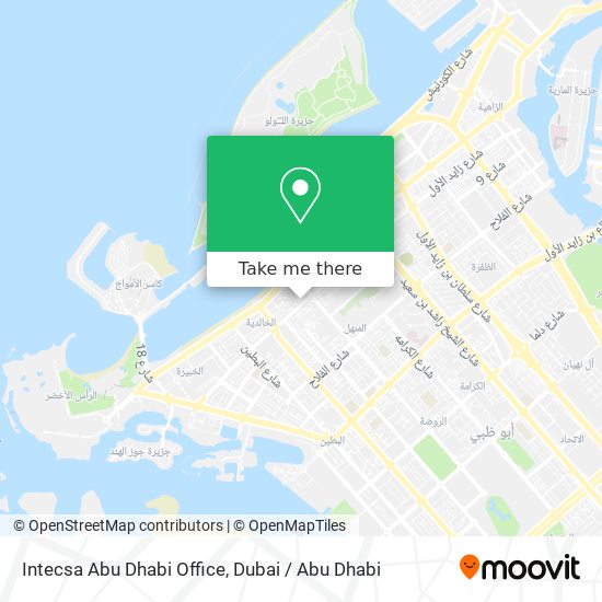 Intecsa Abu Dhabi Office map