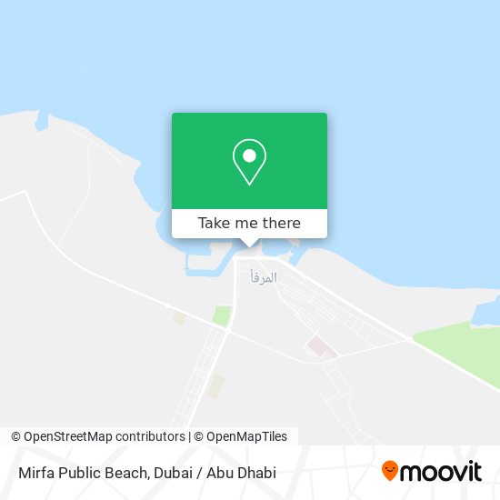 Mirfa Public Beach map