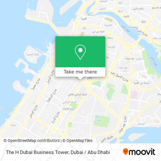 The H Dubai Business Tower map