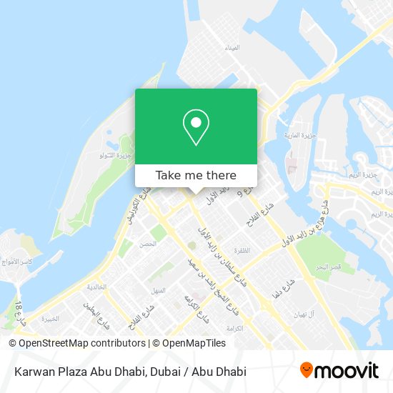 Karwan Plaza Abu Dhabi map