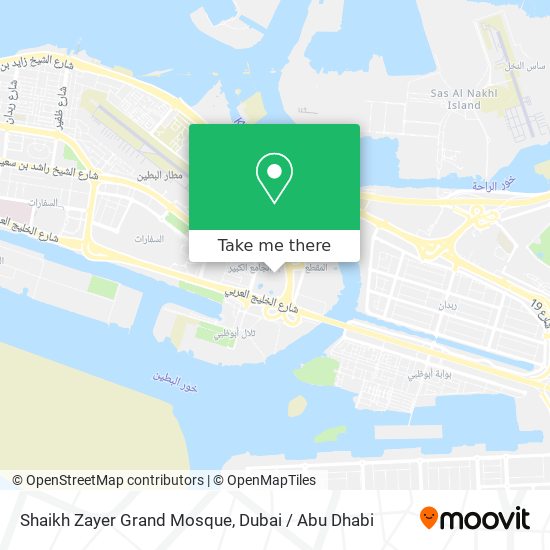 Shaikh Zayer Grand Mosque map