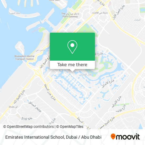 Emirates International School map