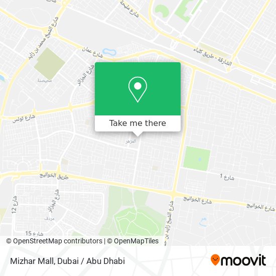 Mizhar Mall map