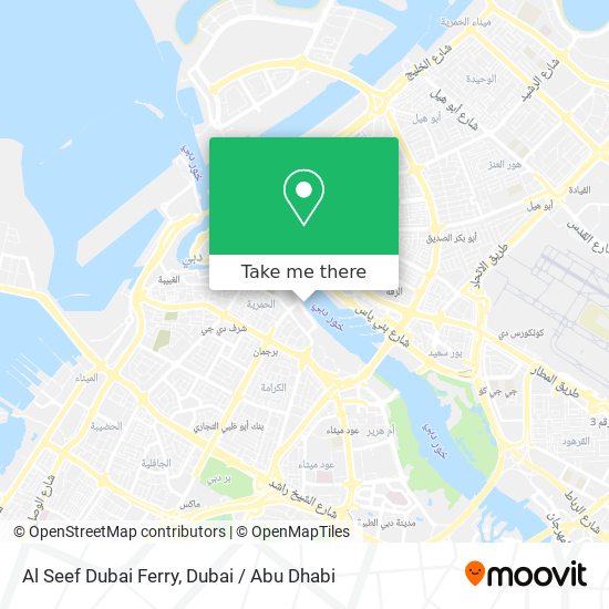 Al Seef Dubai Ferry map