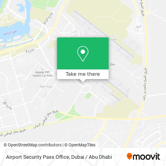 Airport Security Pass Office map