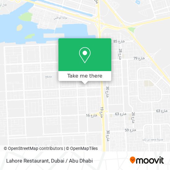 Lahore Restaurant map