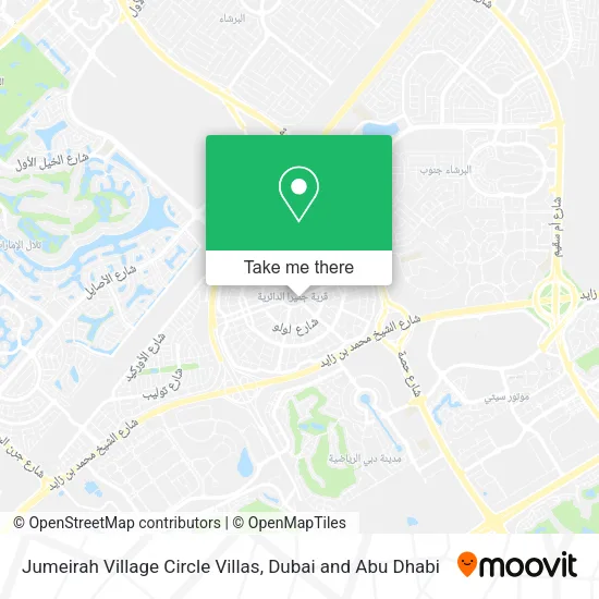 Jumeirah Village Circle Villas map