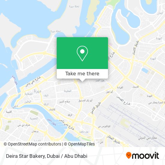 Deira Star Bakery map