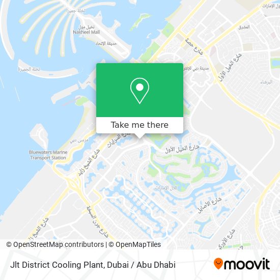 Jlt District Cooling Plant map