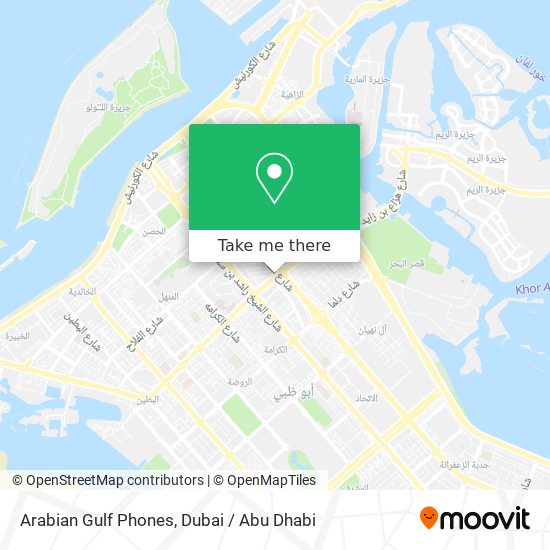 Arabian Gulf Phones map