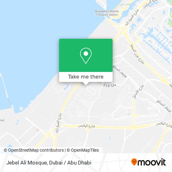 Jebel Ali Mosque map