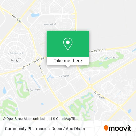 Community Pharmacies map