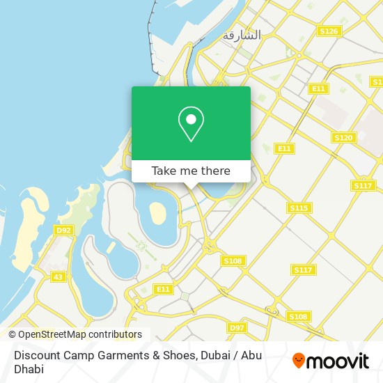 Discount Camp Garments & Shoes map