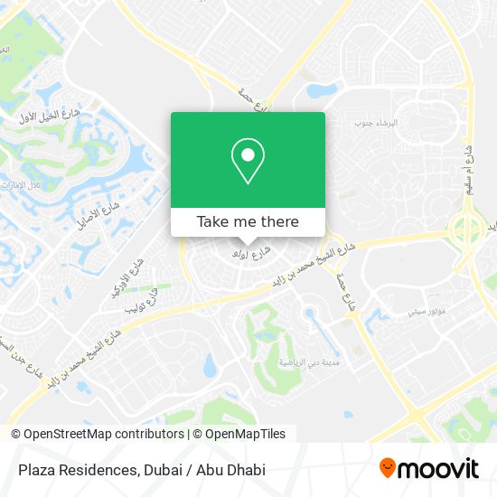 Plaza Residences map