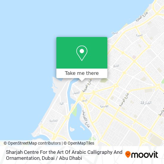 Sharjah Centre For the Art Of Arabic Calligraphy And Ornamentation map