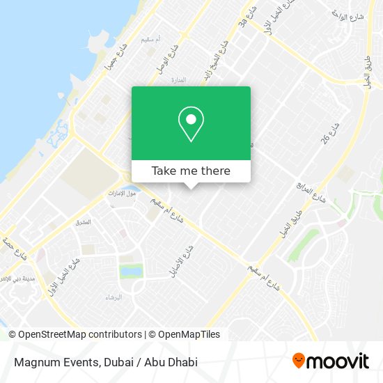 Magnum Events map