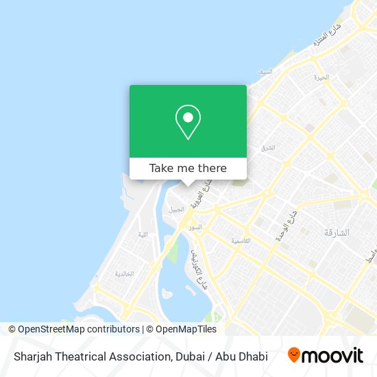 Sharjah Theatrical Association map