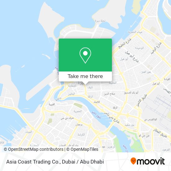 Asia Coast Trading Co. map