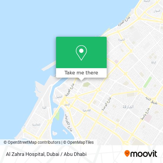 Al Zahra Hospital map