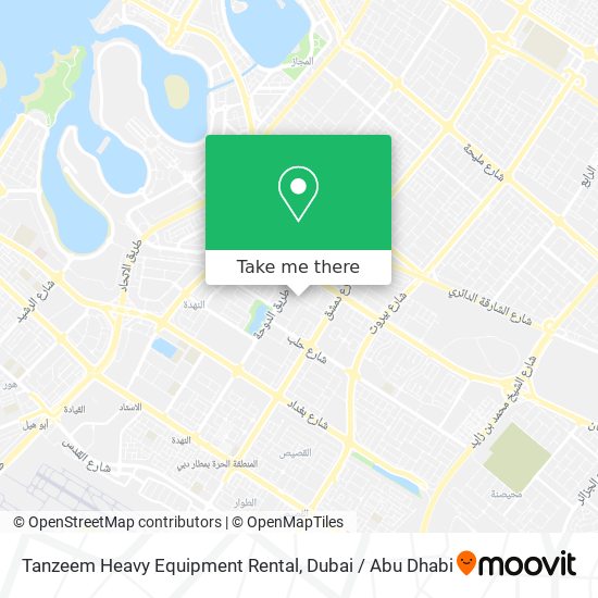 Tanzeem Heavy Equipment Rental map