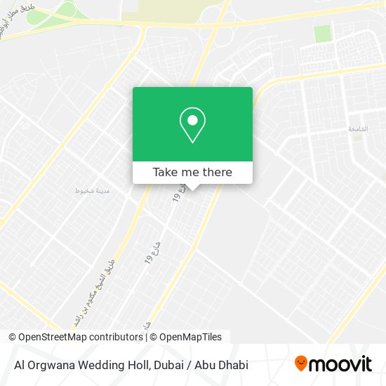 Al Orgwana Wedding Holl map