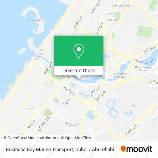 Business Bay Marine Transport map