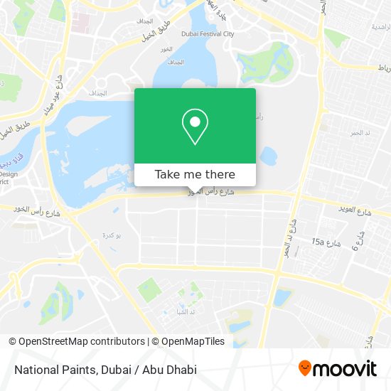 National Paints map