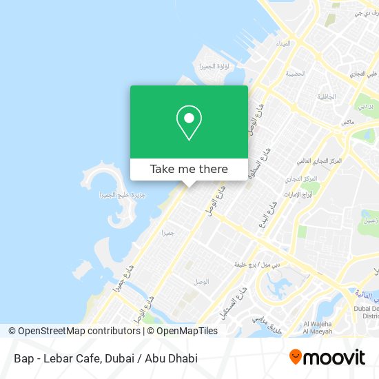 Bap - Lebar Cafe map
