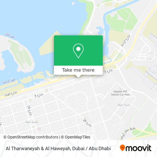 Al Tharwaneyah & Al Haweyah map