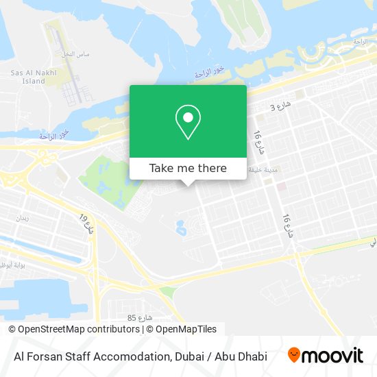 Al Forsan Staff Accomodation map