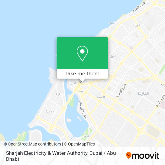 Sharjah Electricity & Water Authority map