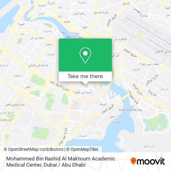 Mohammed Bin Rashid Al Maktoum Academic Medical Center map