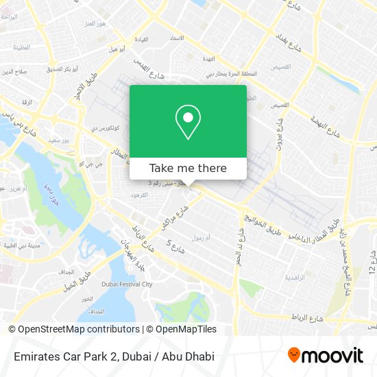Emirates Car Park 2 map