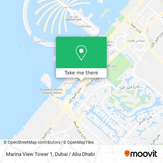 Marina View Tower 1 map