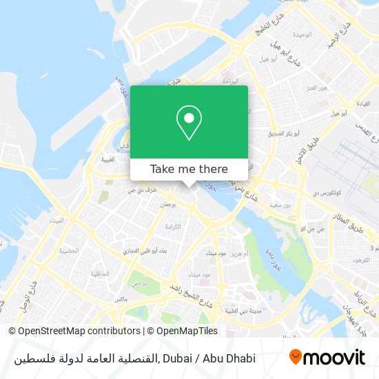 القنصلية العامة لدولة فلسطين map