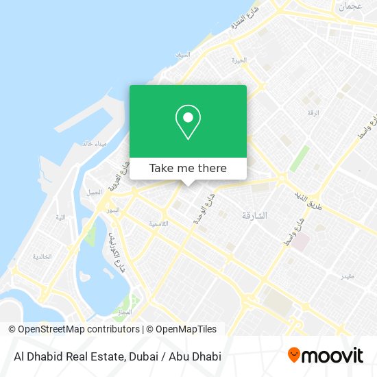 Al Dhabid Real Estate map