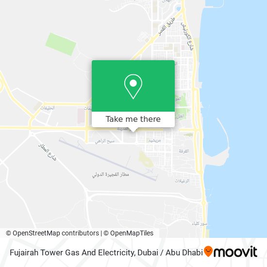 Fujairah Tower Gas And Electricity map