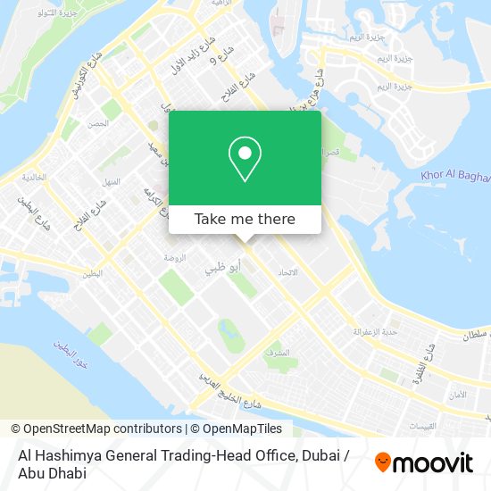 Al Hashimya General Trading-Head Office map