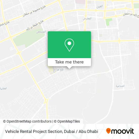 Vehicle Rental Project Section map