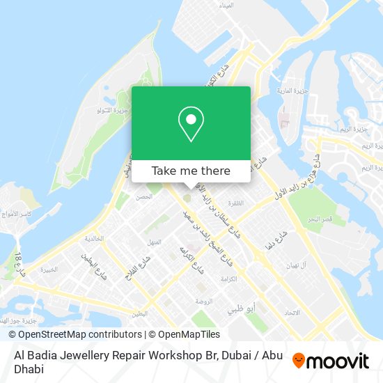 Al Badia Jewellery Repair Workshop Br map